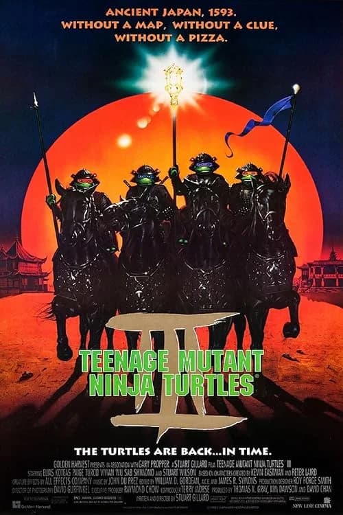 Teenage Mutant Ninja Turtles III film posteri